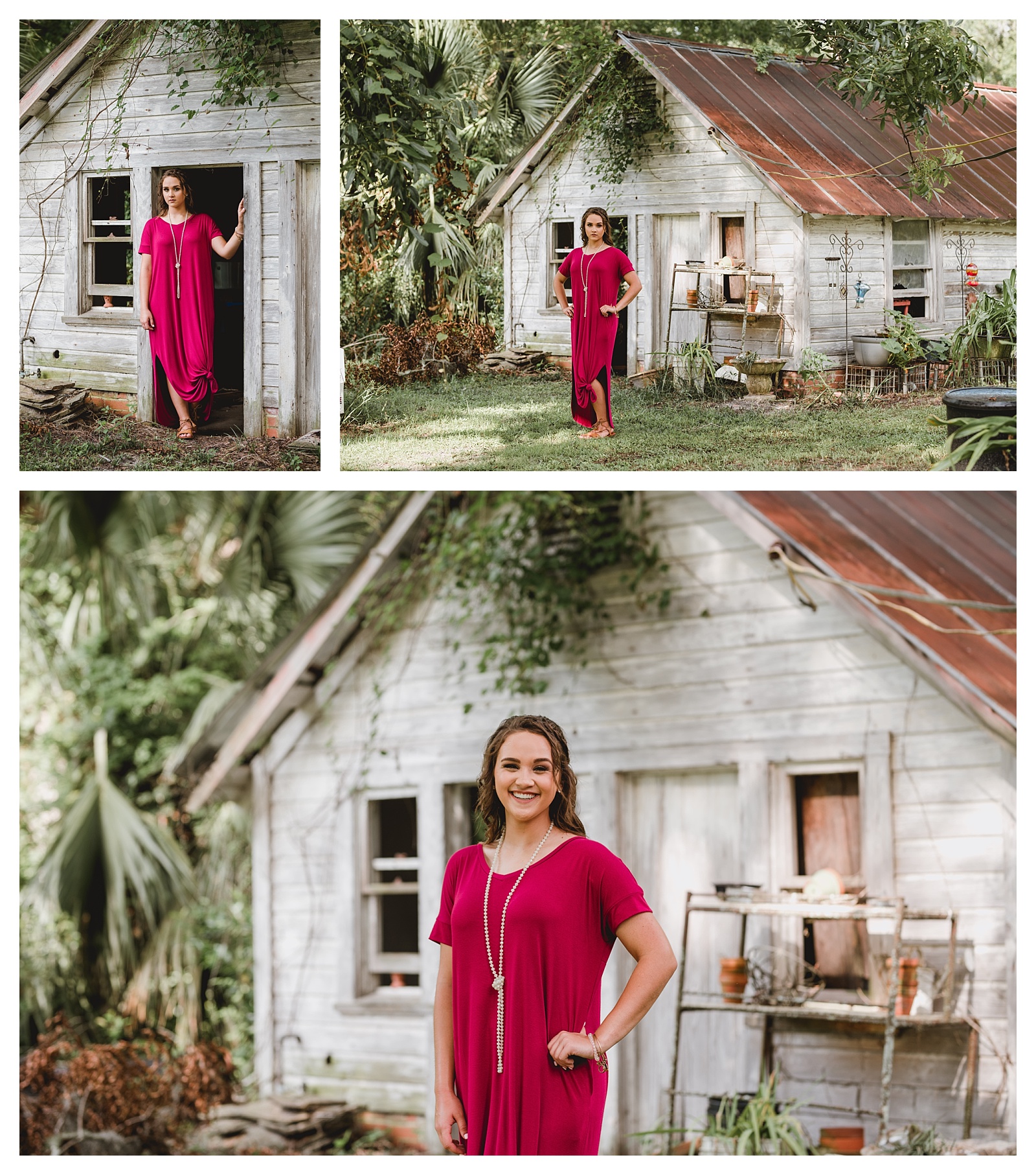 Old barn for high school senior photos in Live Oak, Florida. Shelly Williams Photography