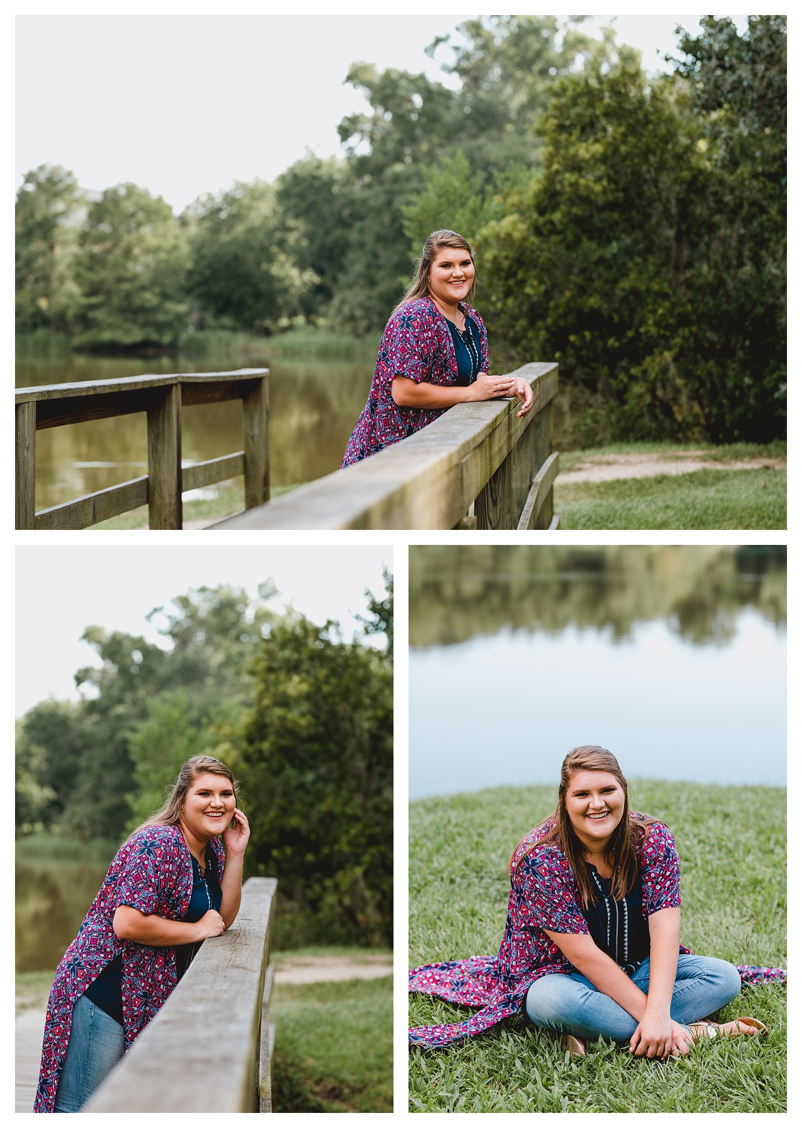 Lake Alice senior portraits in Gainesville, FLorida. Shelly Williams Photography