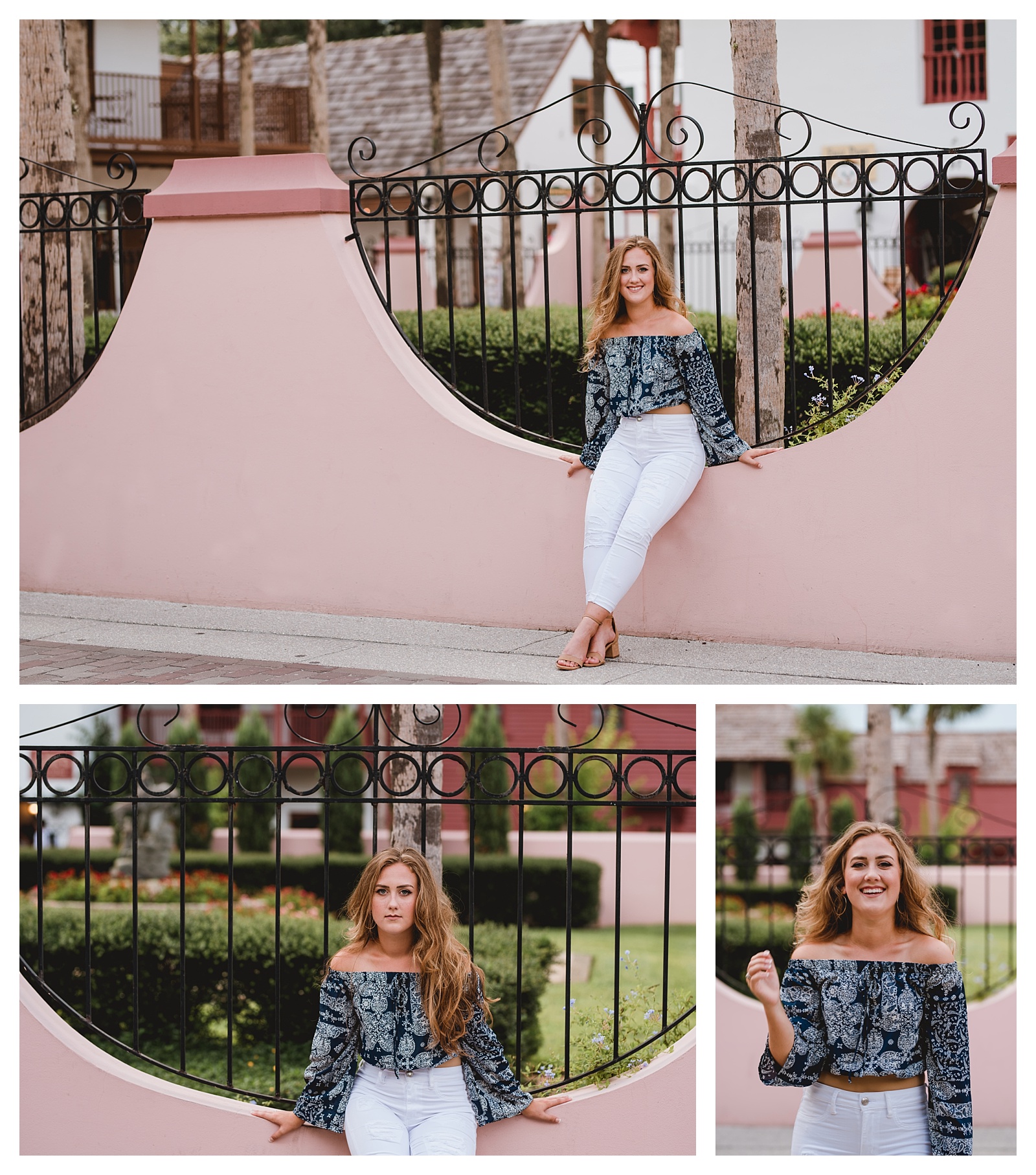 Downtown St. Augustine Florida senior photographs by Shelly Williams Photography