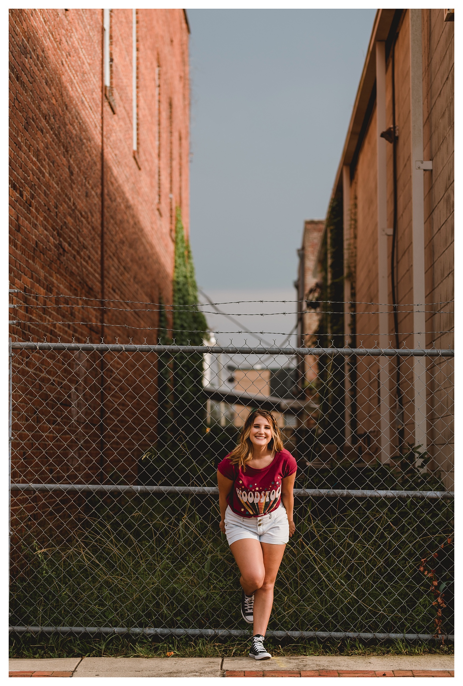 Back alley for senior photos. Shelly Williams Photography