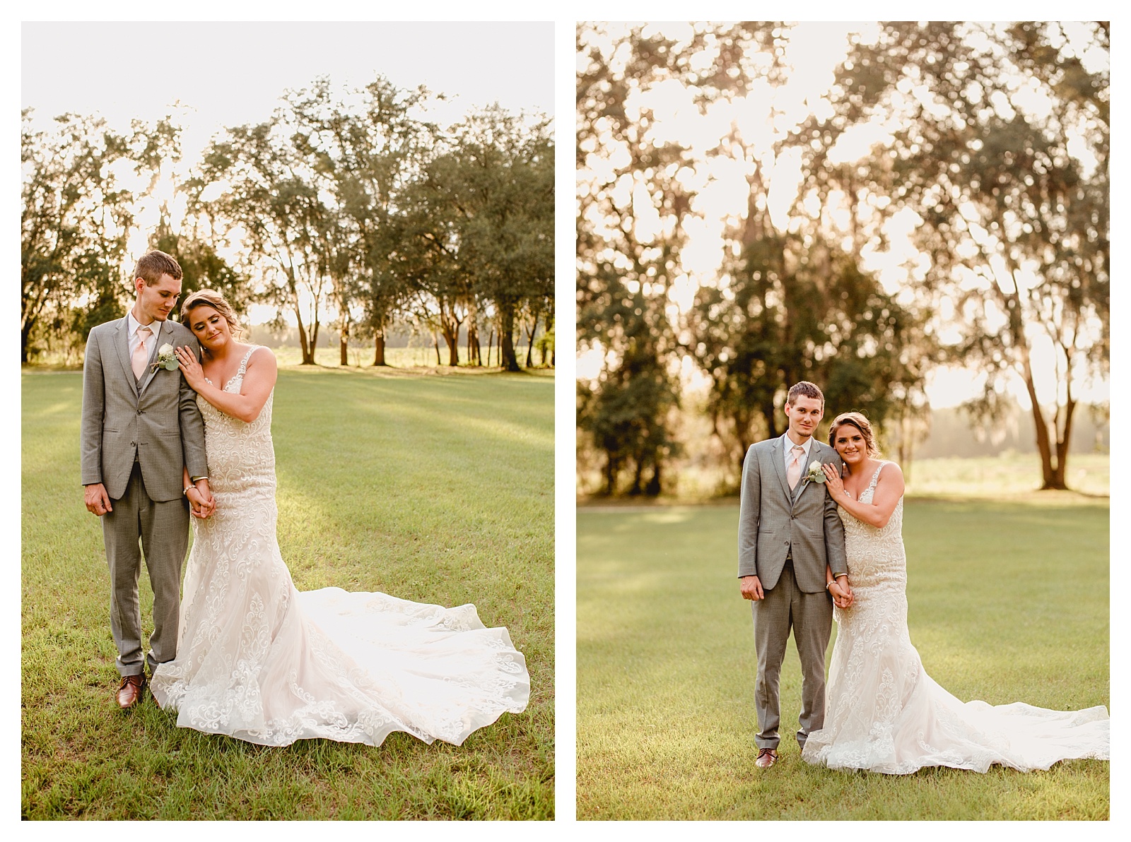 Sunset photos with the bride and groom during the reception. Shelly Williams Photography