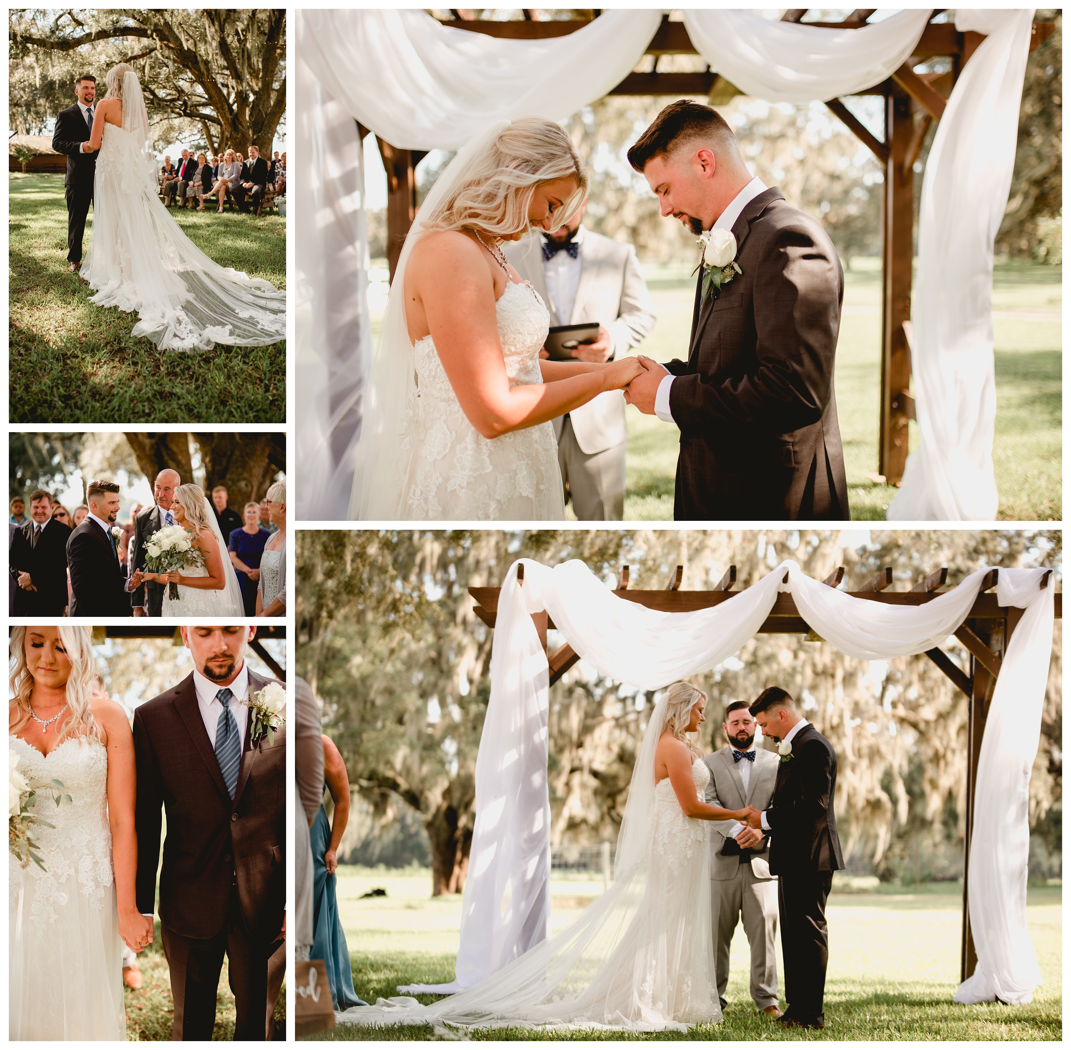 Wedding ceremony professional photos by Shelly Williams Photography. North Florida wedding photographer
