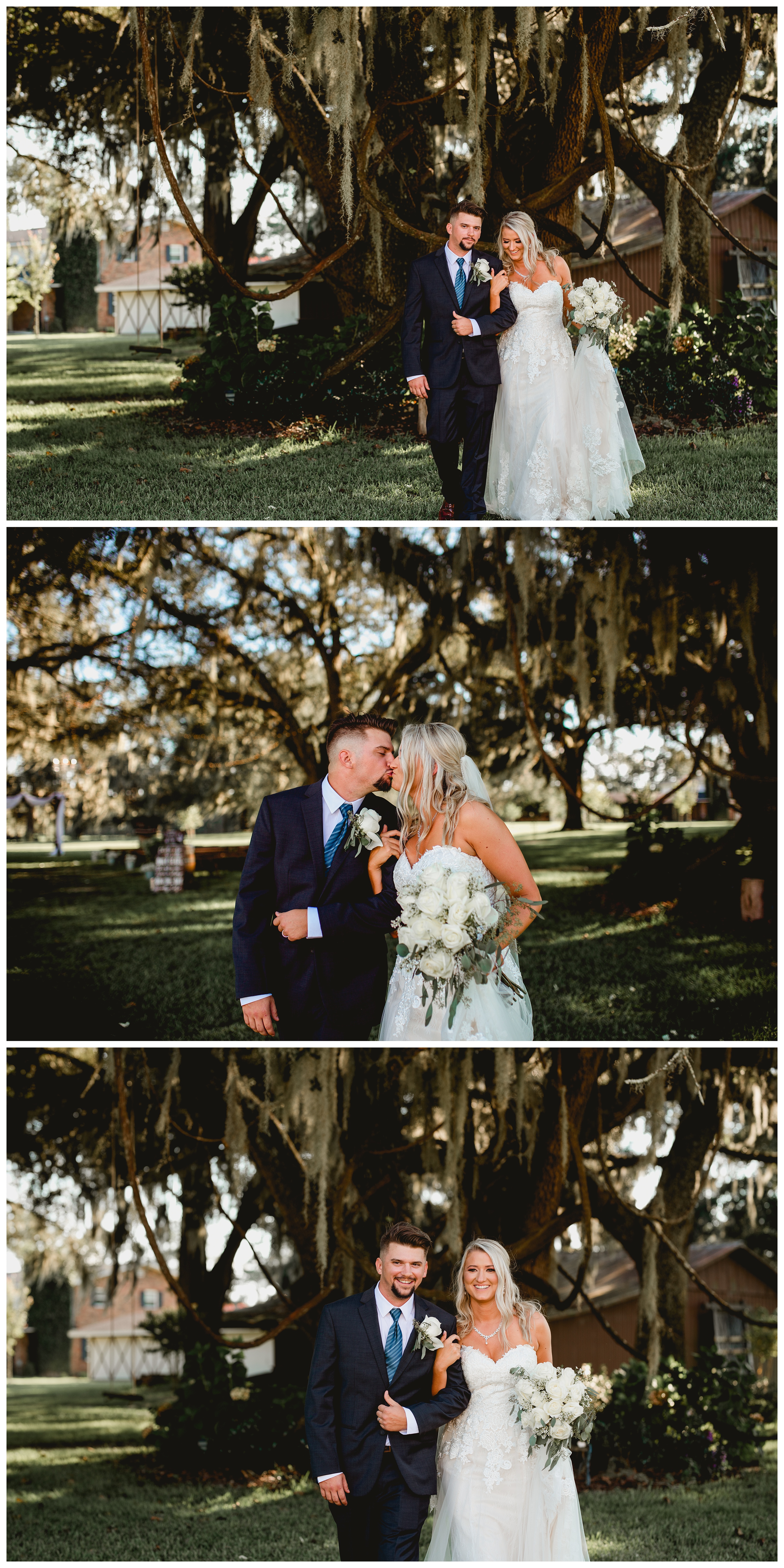 Natural and candid bride and groom pictures by professional wedding photographer in North Florida. Shelly Williams Photography