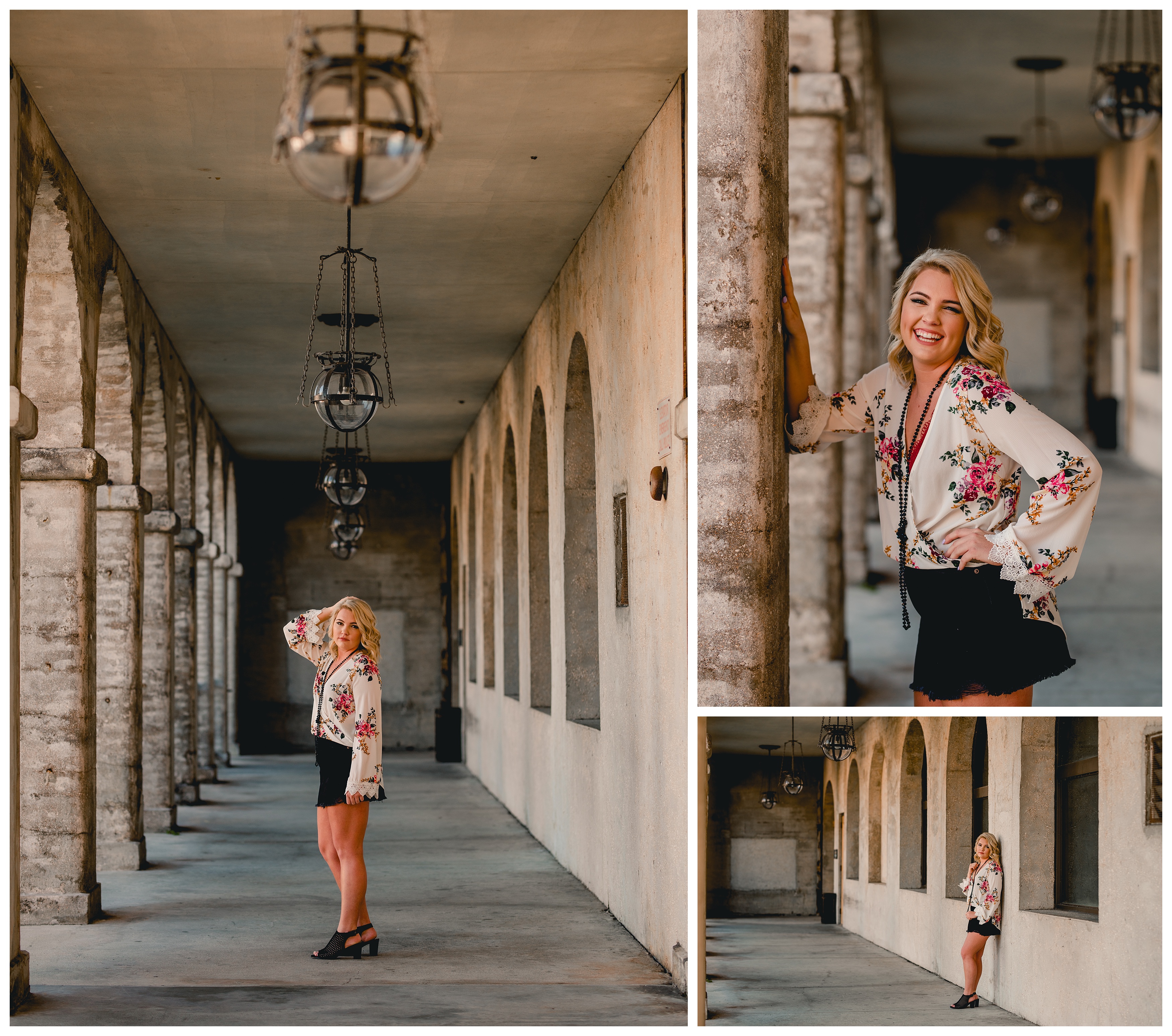 Lightner museum senior pictures in St. Augustine, FL. Shelly Williams Photography