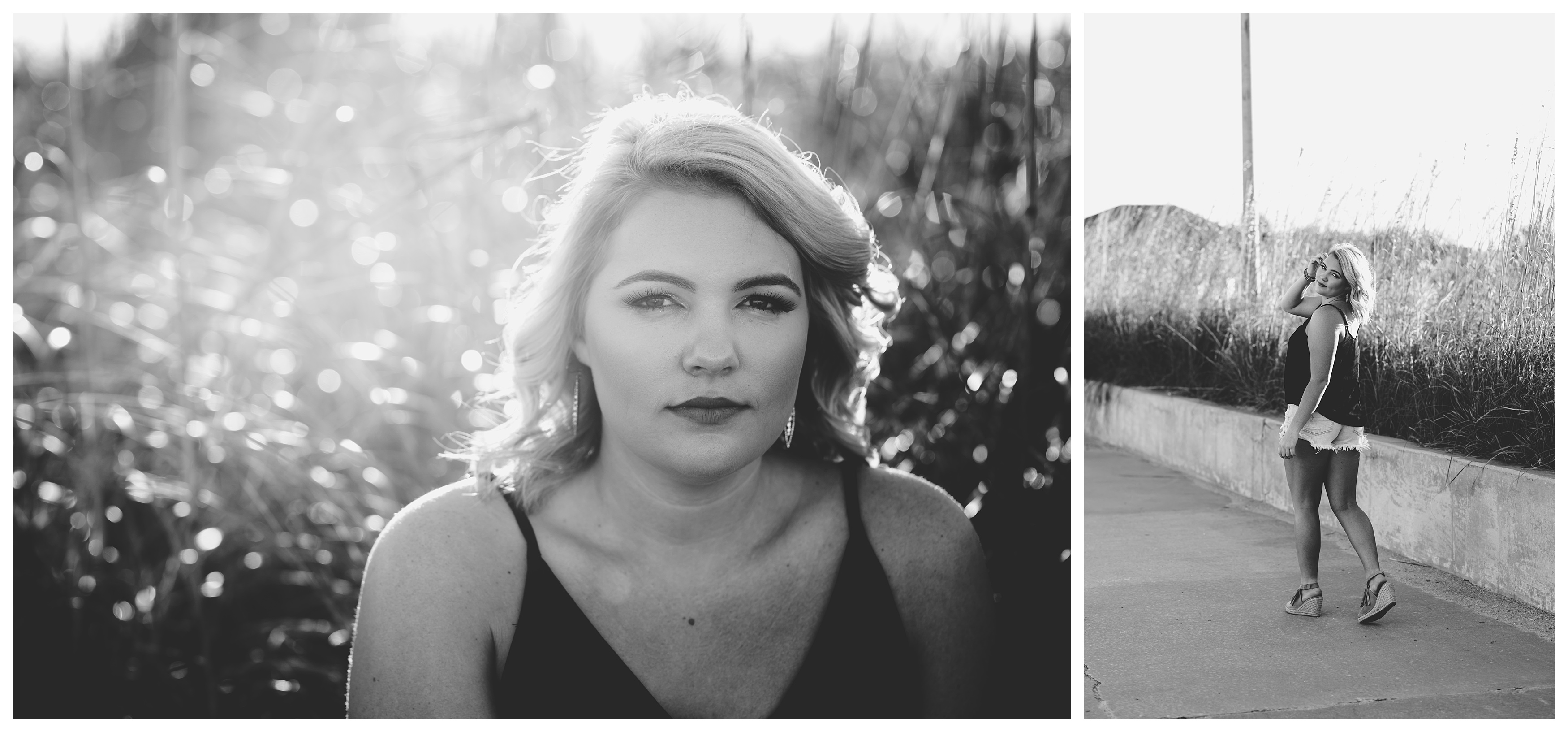 Black and white natural senior pictures for Suwannee High senior. Shelly Williams Photography