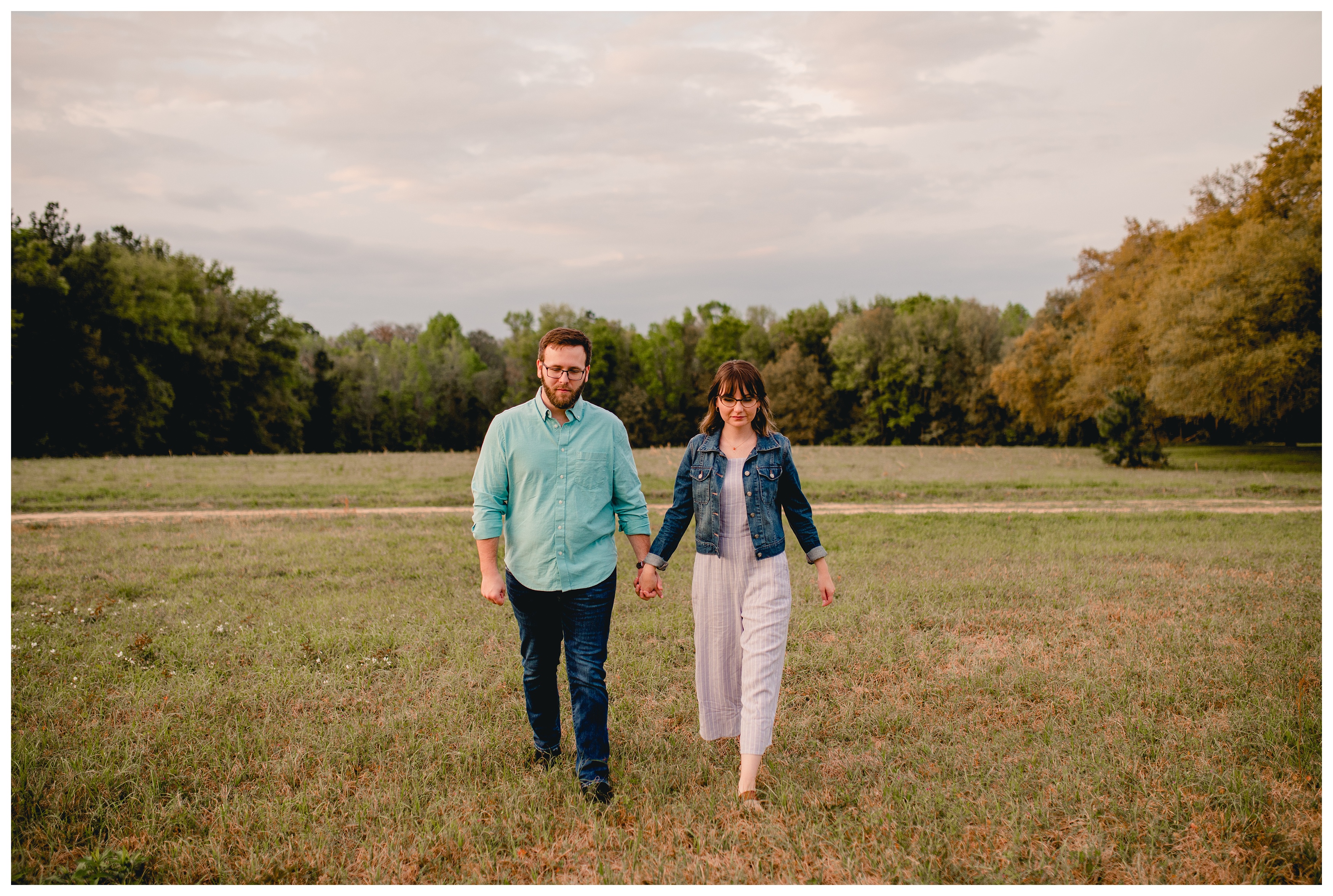 Simple, but effective engagement photo on a family farm in north florida. Shelly Williams Photography