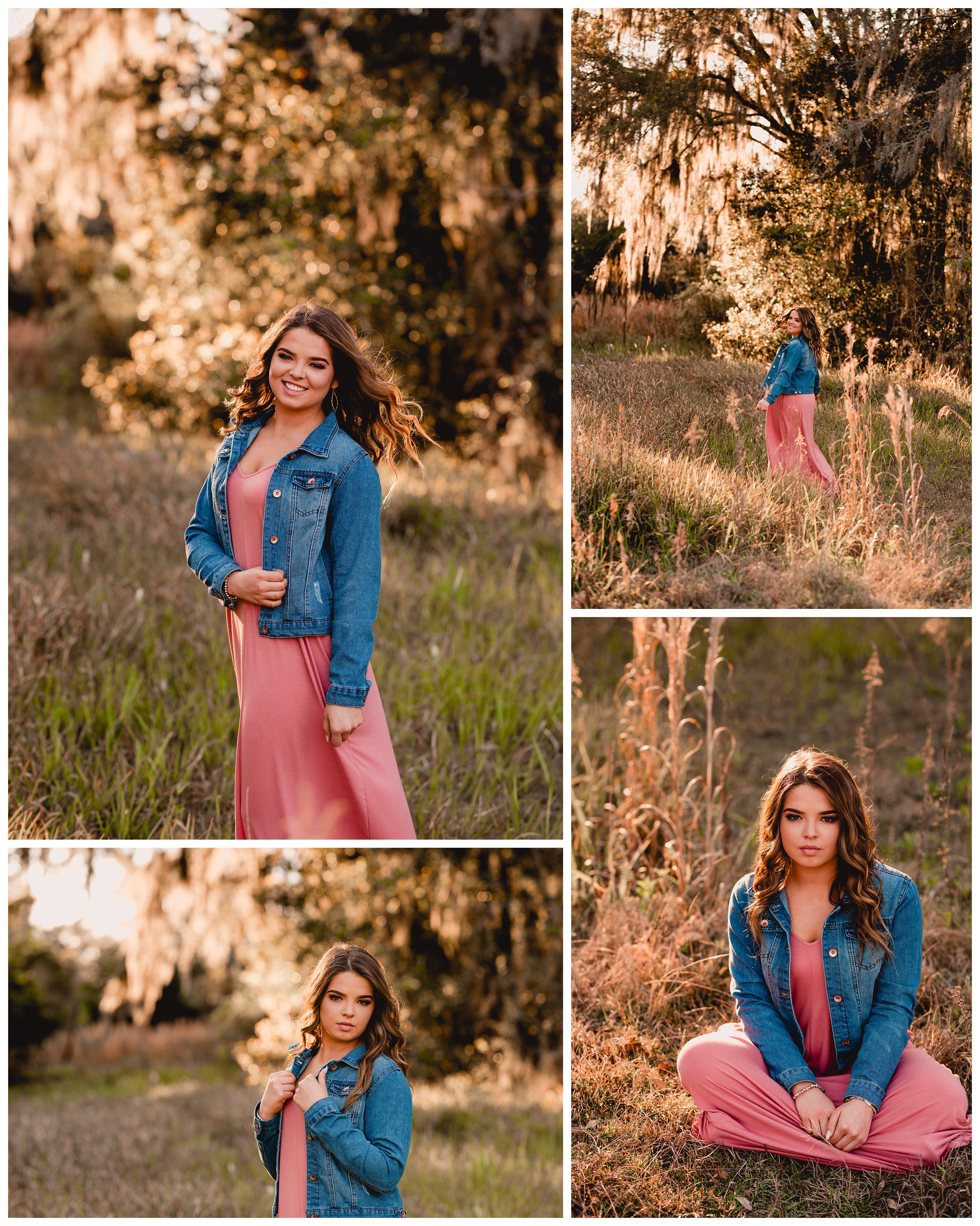 Senior poses for high schooler in wooded area in Florida. Shelly Williams Photography
