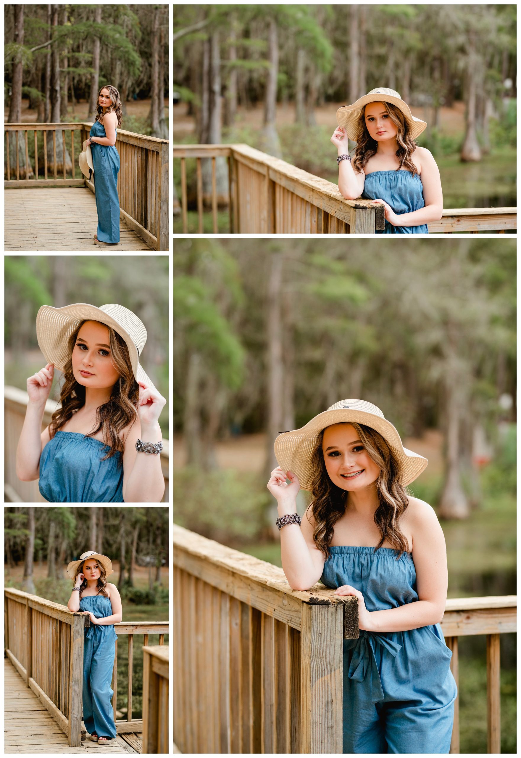 Senior girl wearing a hat for senior pictures posing ideas.