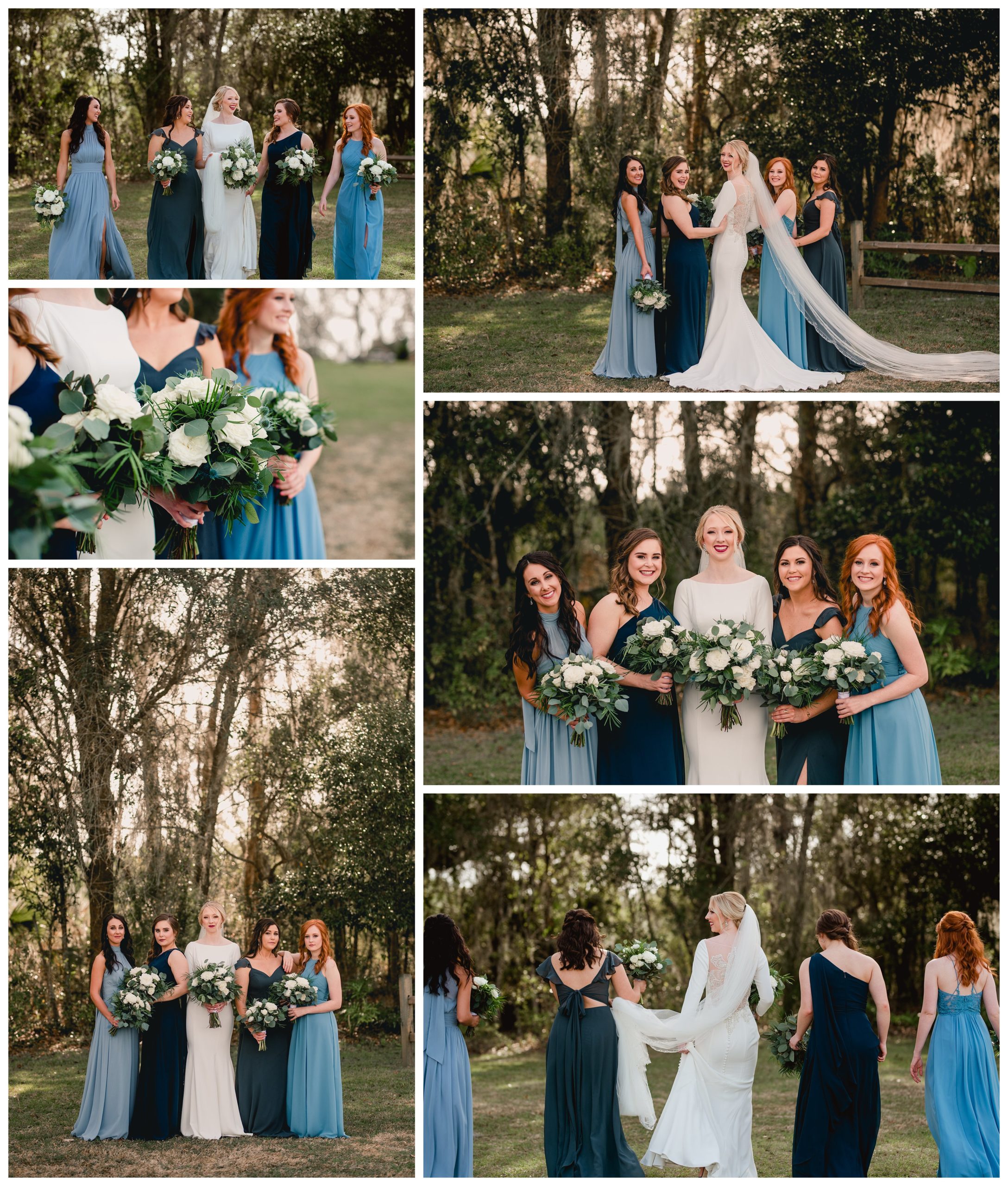 Bridal party pictures by Clark Plantation wedding photographer - Shelly Williams Photography