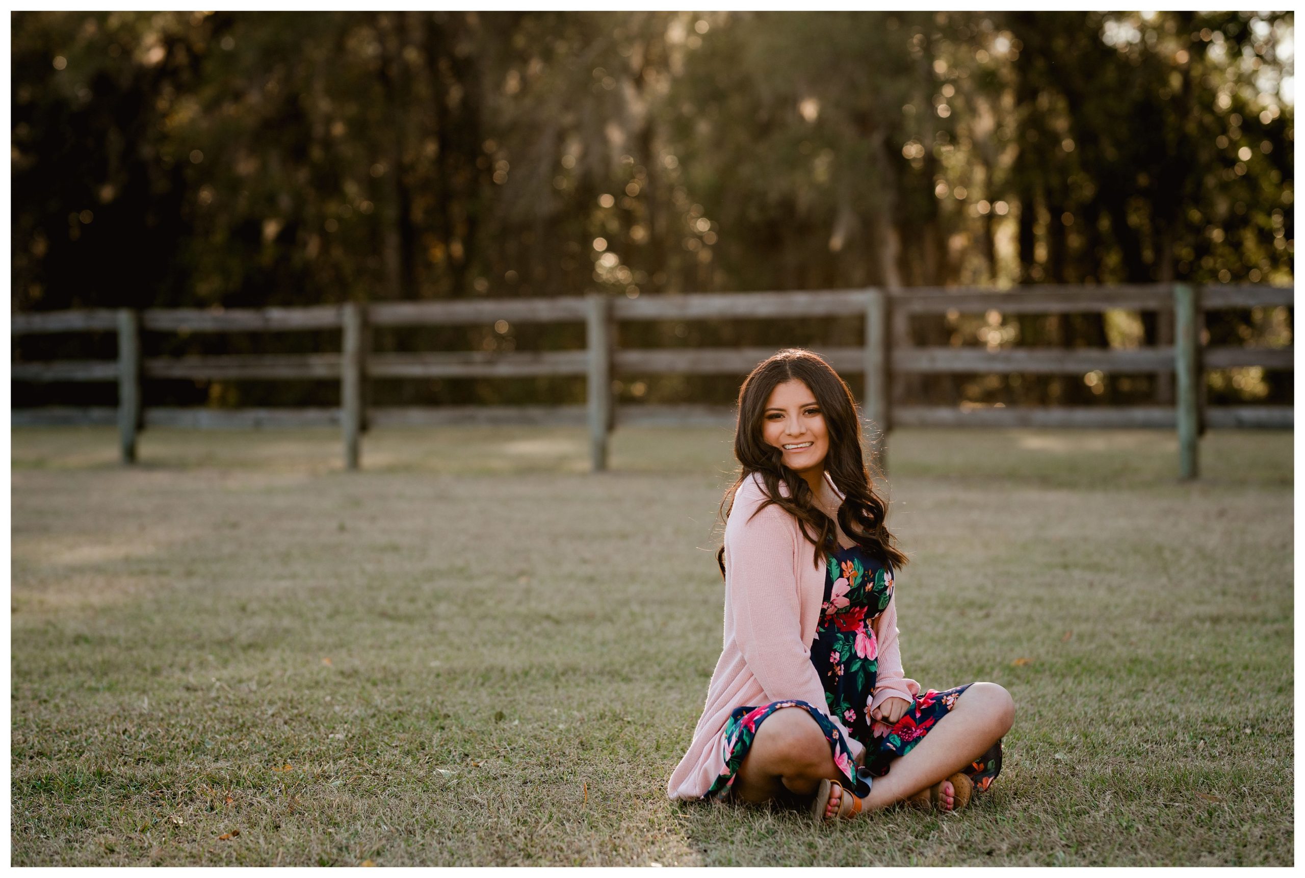 Golden hour senior pictures in North Florida by pro photographer.