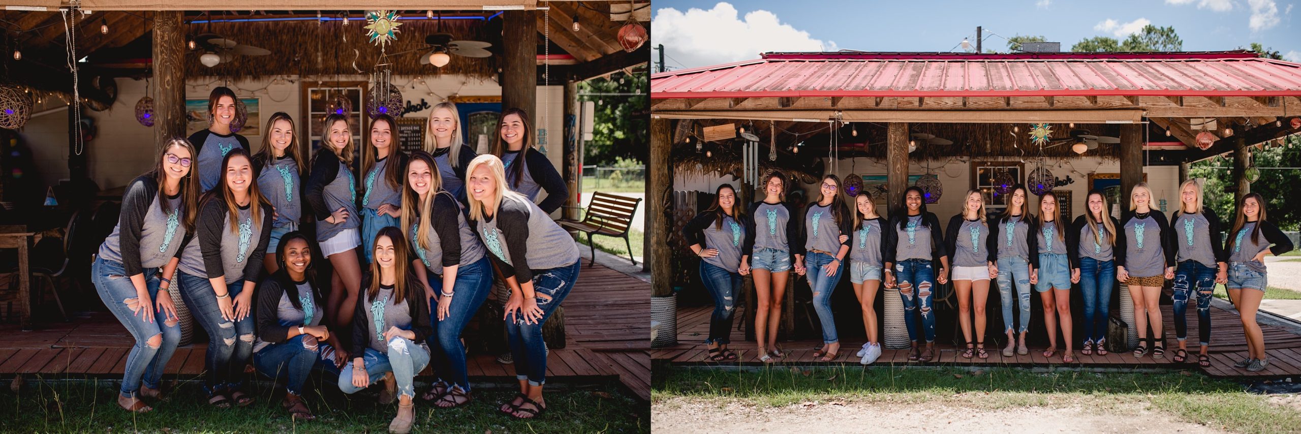 Senior model team meet up with professional photographer in North Florida.