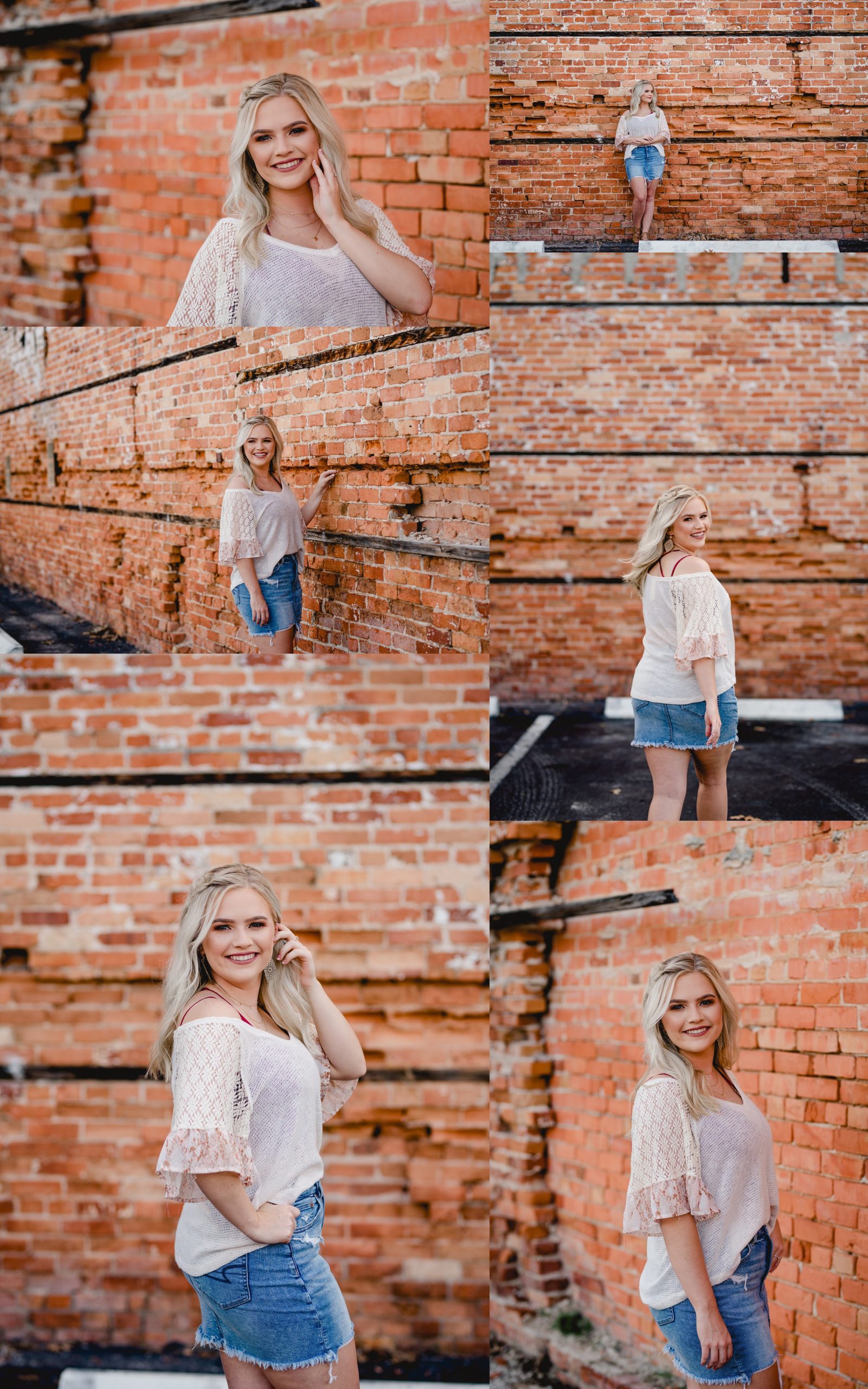 Brick building used for senior pictures.