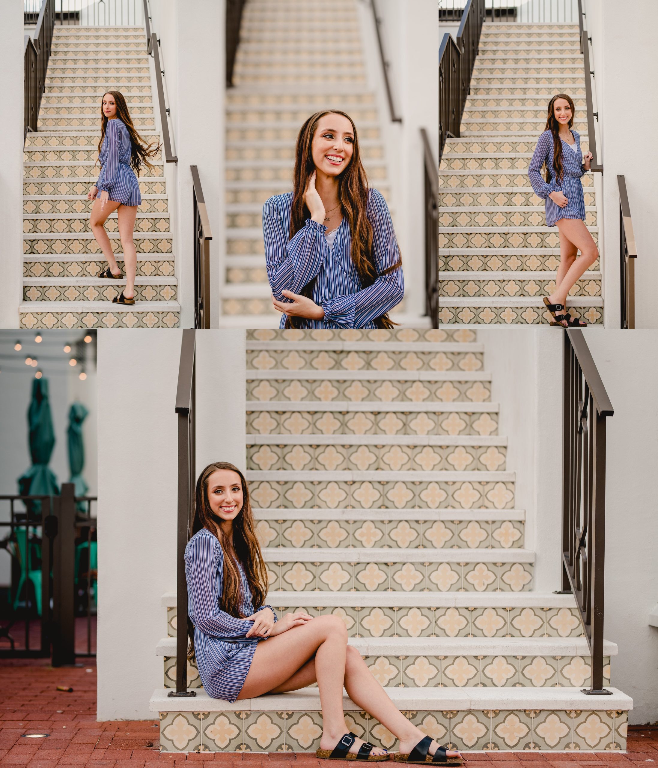 Unique staircase in Jacksonville beach by professional photographer