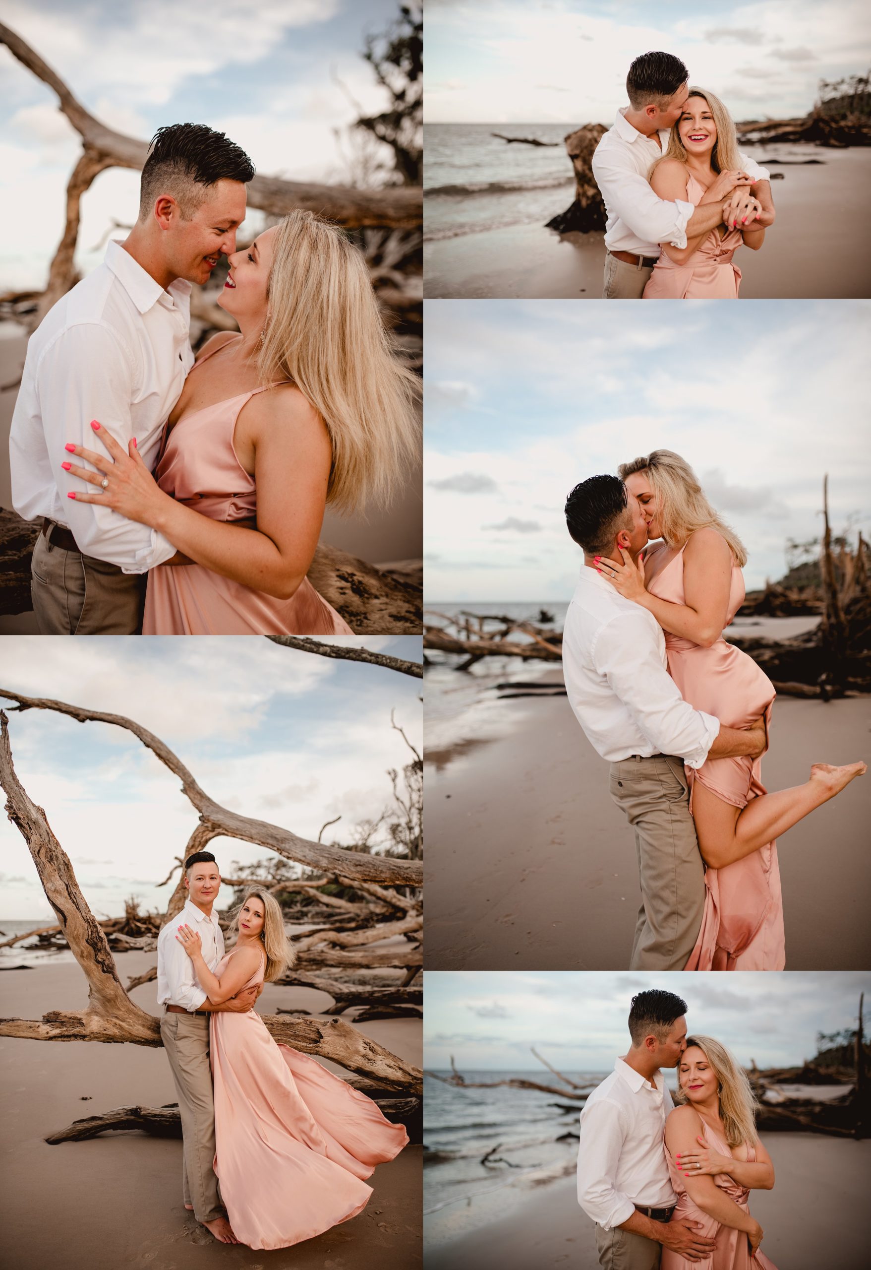 Engagement photographer in north florida takes sexy pictures on the beach.