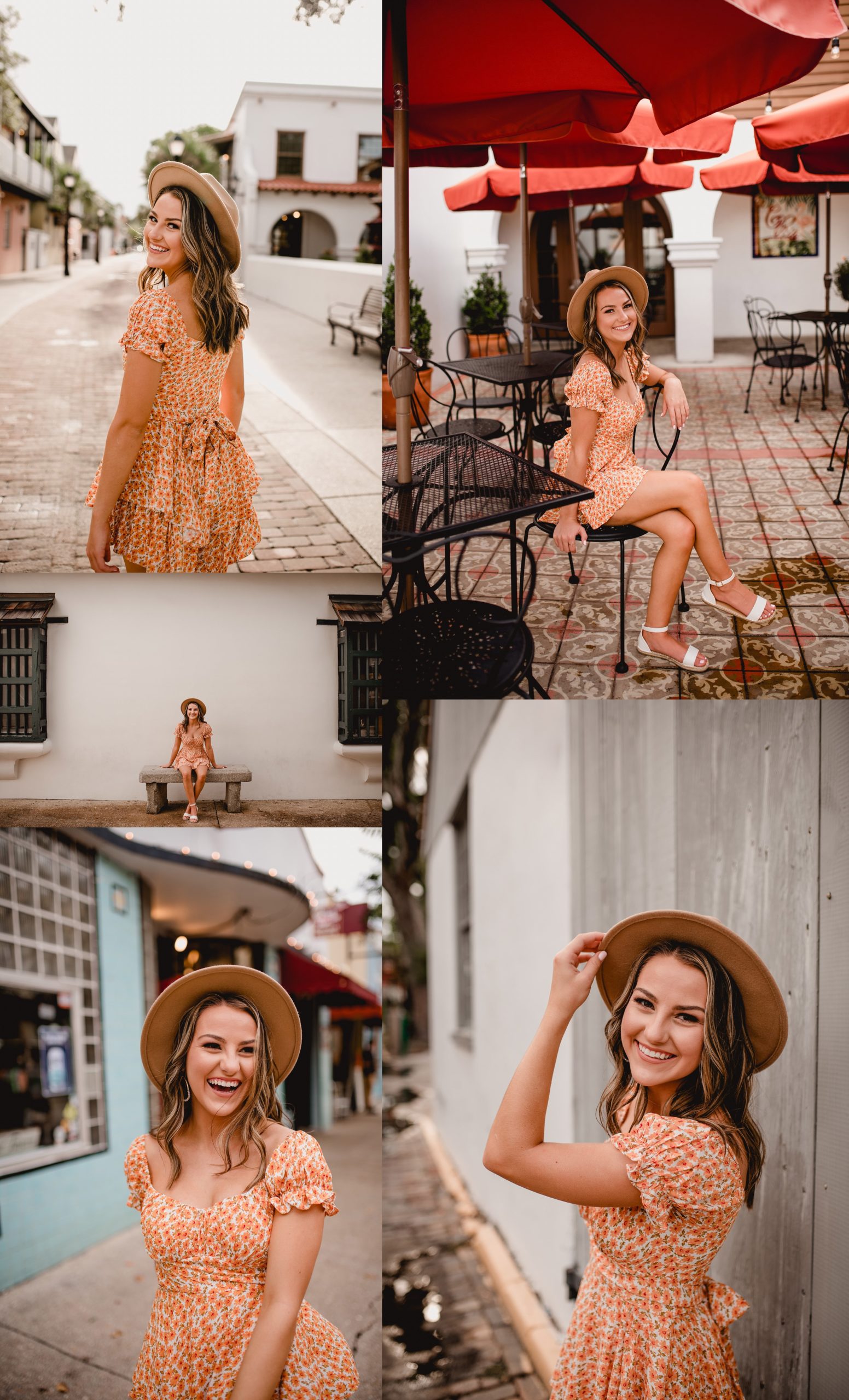 Posing ideas for senior wearing a hat