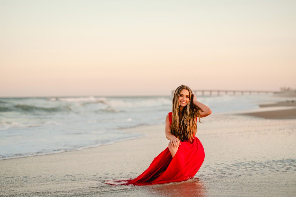 Hayley c/o 2022 // Beach senior photoshoot in St Augustine Florida by professional high school senior Photographer in North Florida and South Georgia.